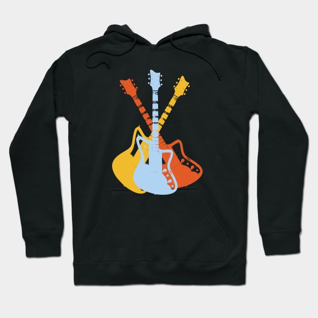 Boutique Guitar Pop Art Hoodie by Analog Designs